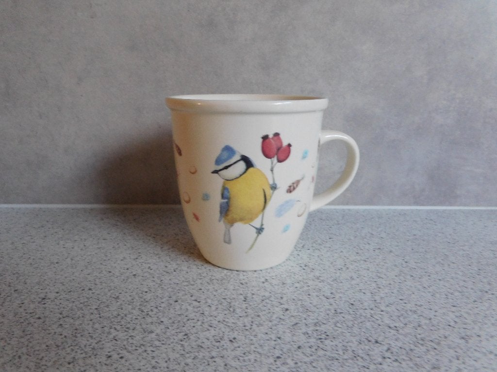 Mok Pimpelmees Vivara - 9x8,5 cm, Huis en Inrichting, Overige merken, Keramiek, Zo goed als nieuw, Overige stijlen