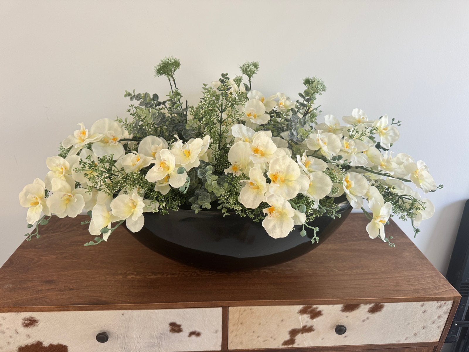 Zijden bloemen inclusief vaas, Ophalen, Zo goed als nieuw