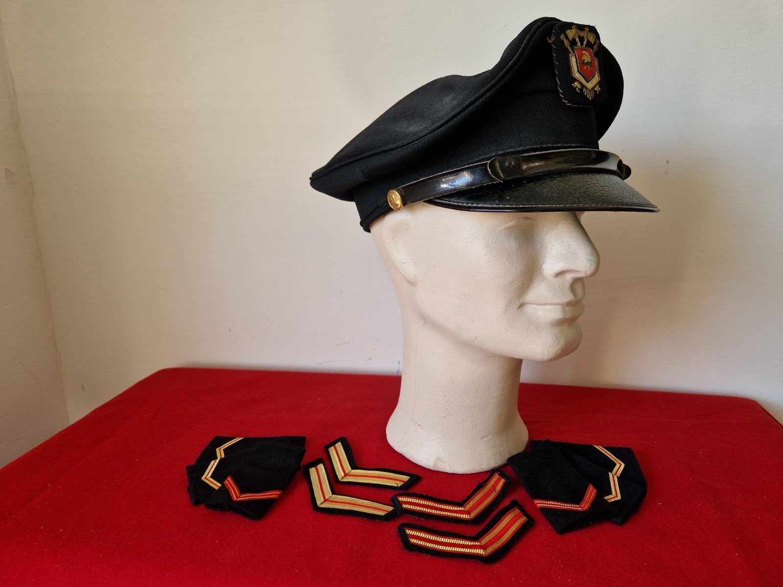 brandweerpet + pauletten, Verzamelen, Ophalen of Verzenden, Kleding