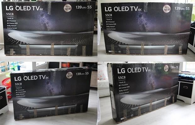 Lege doos voor LG OLED TV 55 inch (o.a. 55C8PLA), Ophalen, Gebruikt