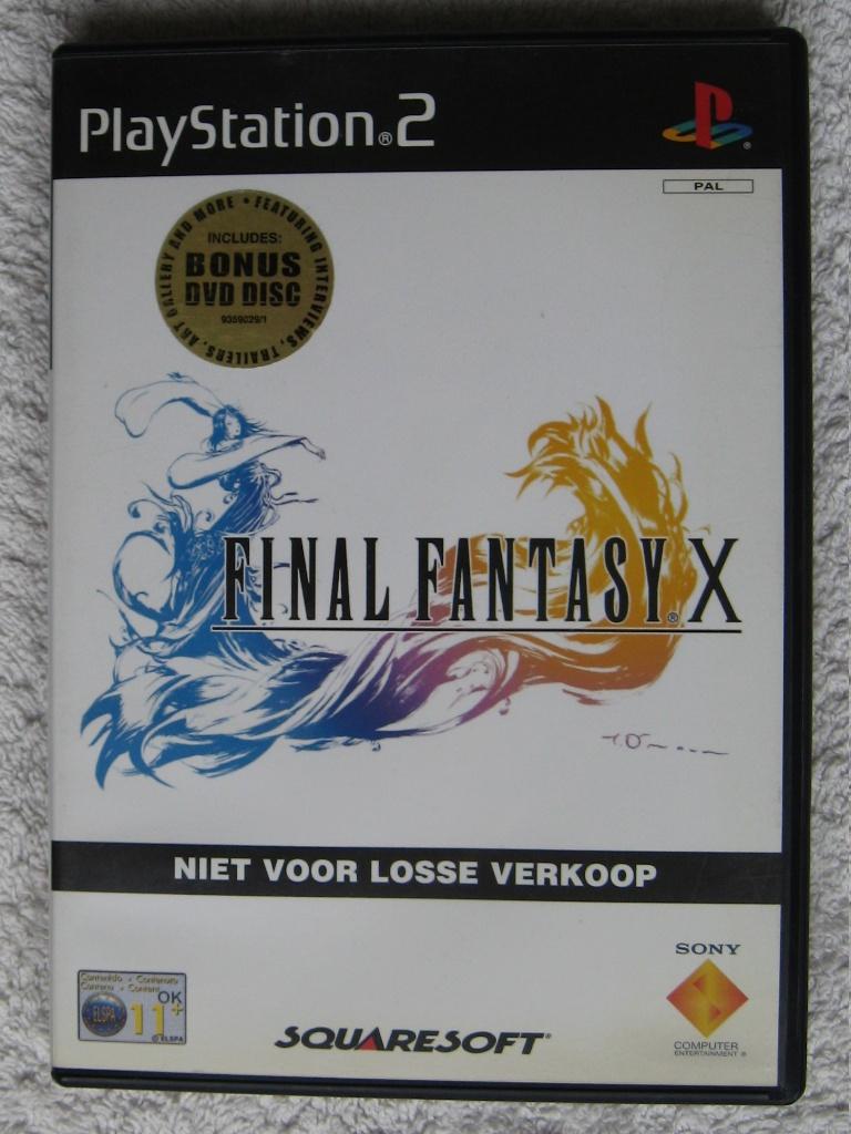 Final Fantasy X + bonus disc (ook in Platinum uitvoering), 1 speler, Eén computer, Ophalen of Verzenden, Zo goed als nieuw