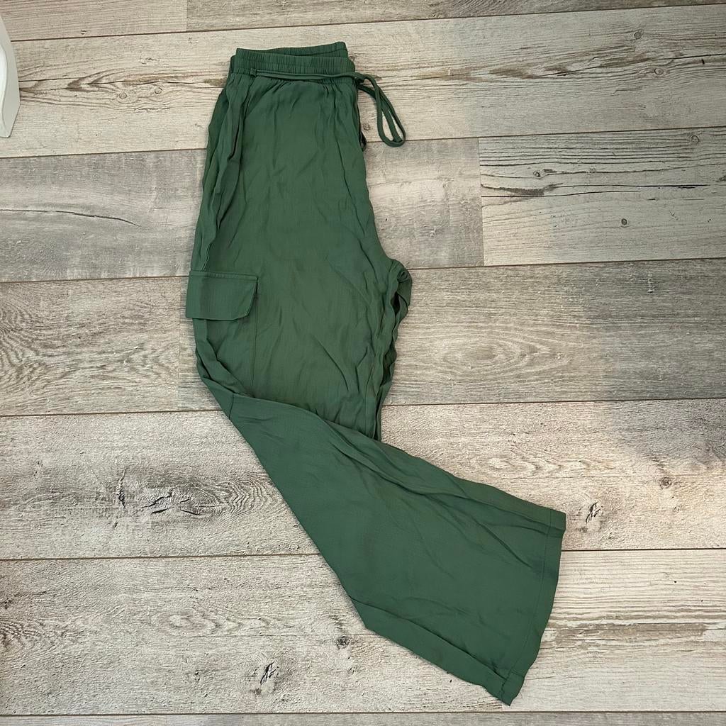 Encuentro Groene Cargobroek - Maat M - Wide Leg, Kleding | Dames, Maat 38/40 (M), Encuentro, Ophalen of Verzenden, Lang