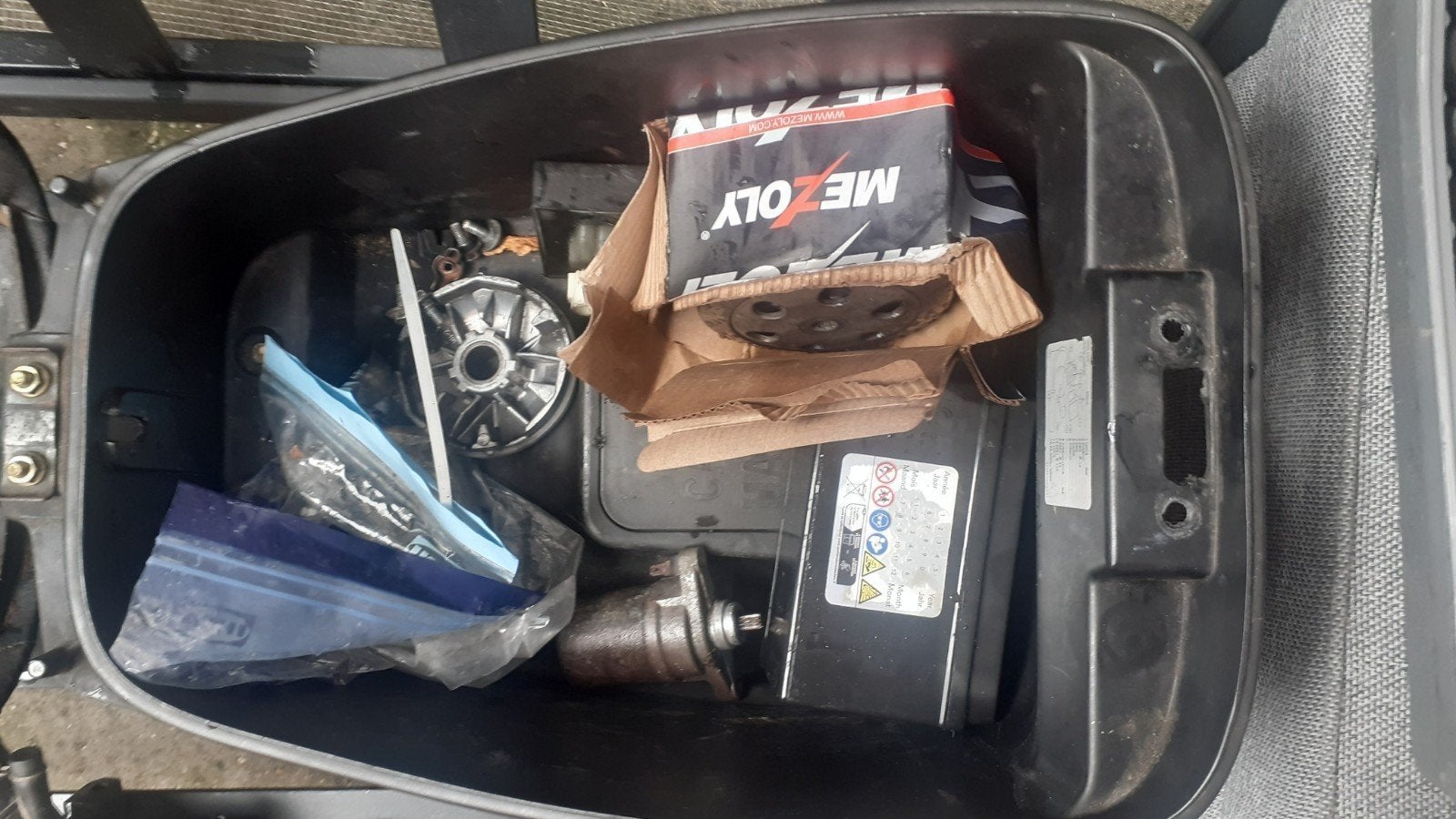 Kymco Agility onderdelen - Variateur, accu, startmotor, Ophalen, Gebruikt, Overige typen, Kymco