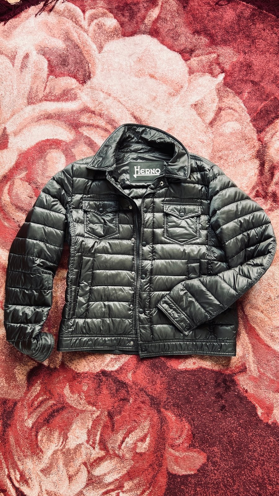 Herno donsjack - maat 52 (L), Kleding | Heren, Ophalen of Verzenden, Zo goed als nieuw, Maat 52/54 (L), Groen
