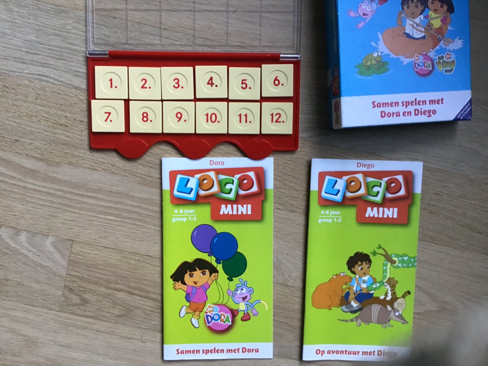 Mini Loco, samen spelen met Dora en Diego. Spelpakket., Ophalen of Verzenden, Zo goed als nieuw