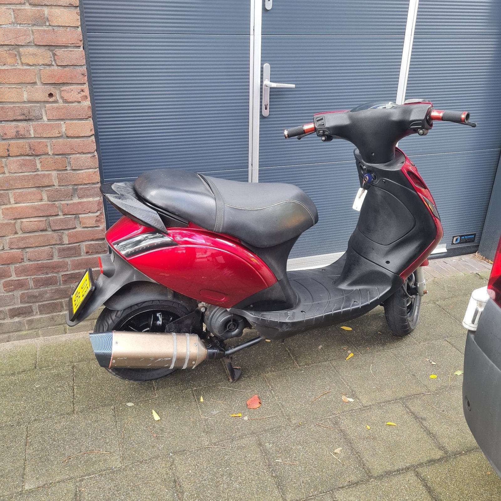 Piaggio Zip 4takt brom Candy Red/2011/6999km/hobbyist, Ophalen, Gebruikt, Overige modellen, Piaggio