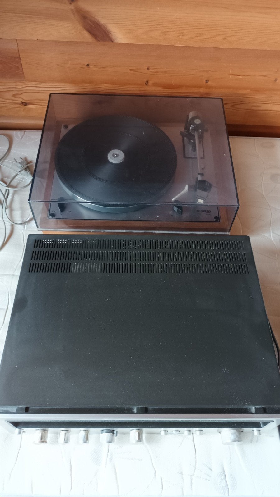 Thorens TD 166 platenspeler & een Kenwood KR-3400 versterker, Ophalen, Gebruikt, Platenspeler, Thorens