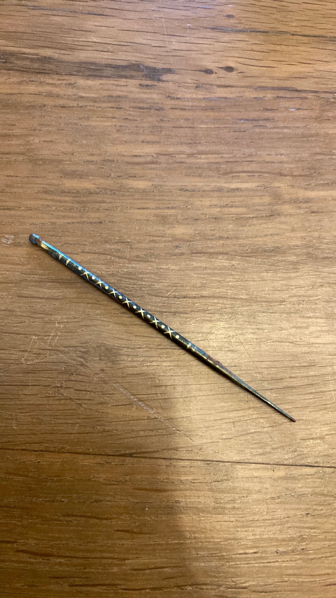 Antiek tandenstoker 10,5 cm, Ophalen of Verzenden