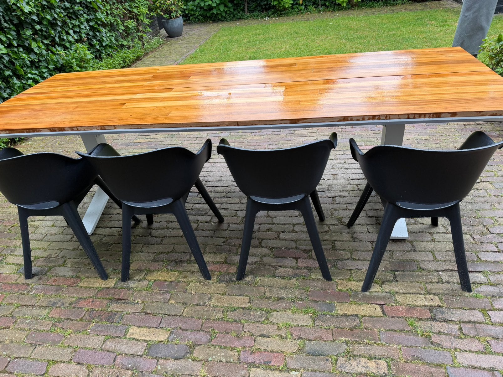 Keter Allibert Akola tuinstoelen antraciet, Ophalen, Zo goed als nieuw, Kunststof