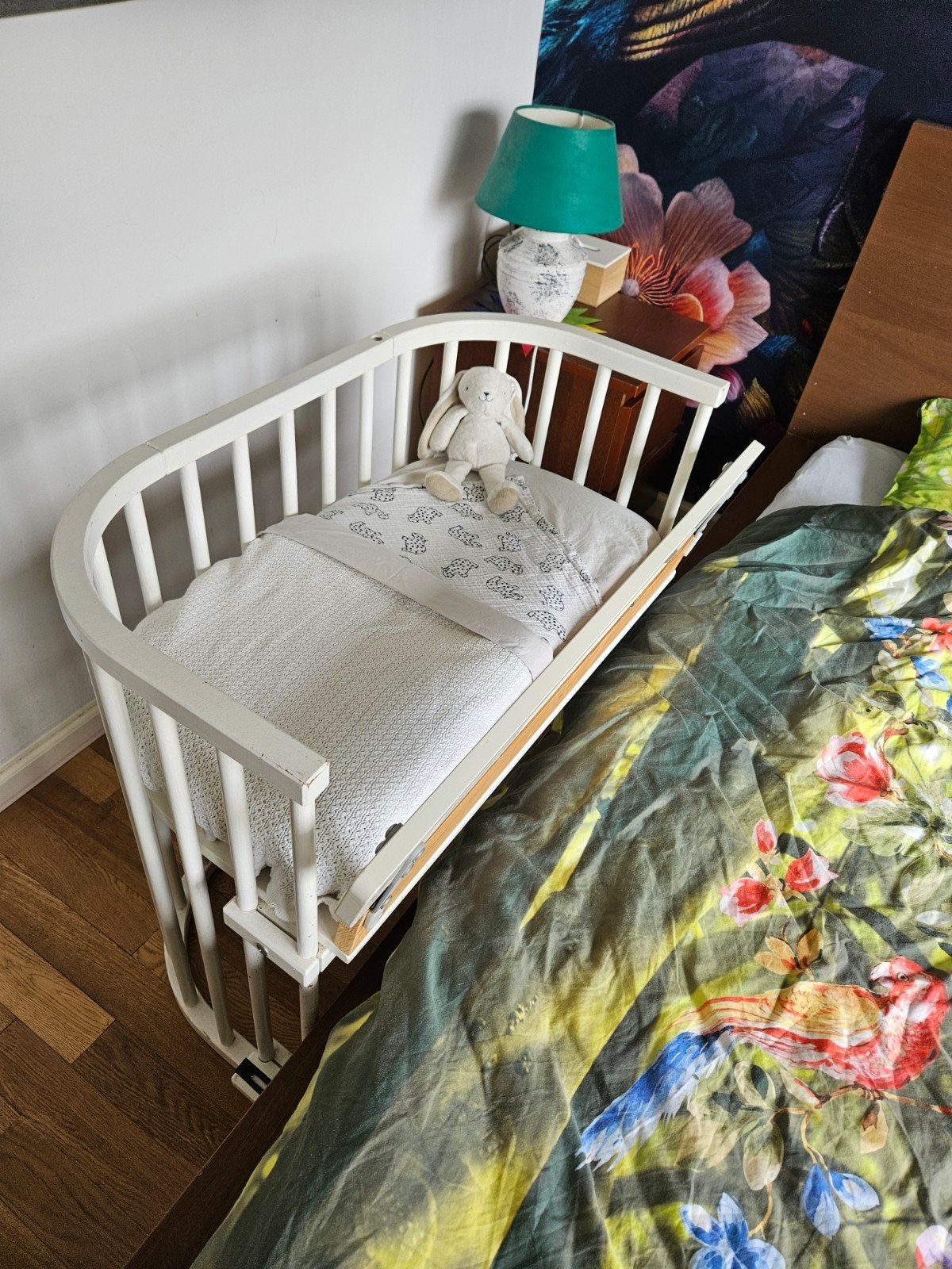 Witte houten stevige cosleeper, 80x42x79 cm, Ophalen, Gebruikt, Wieg