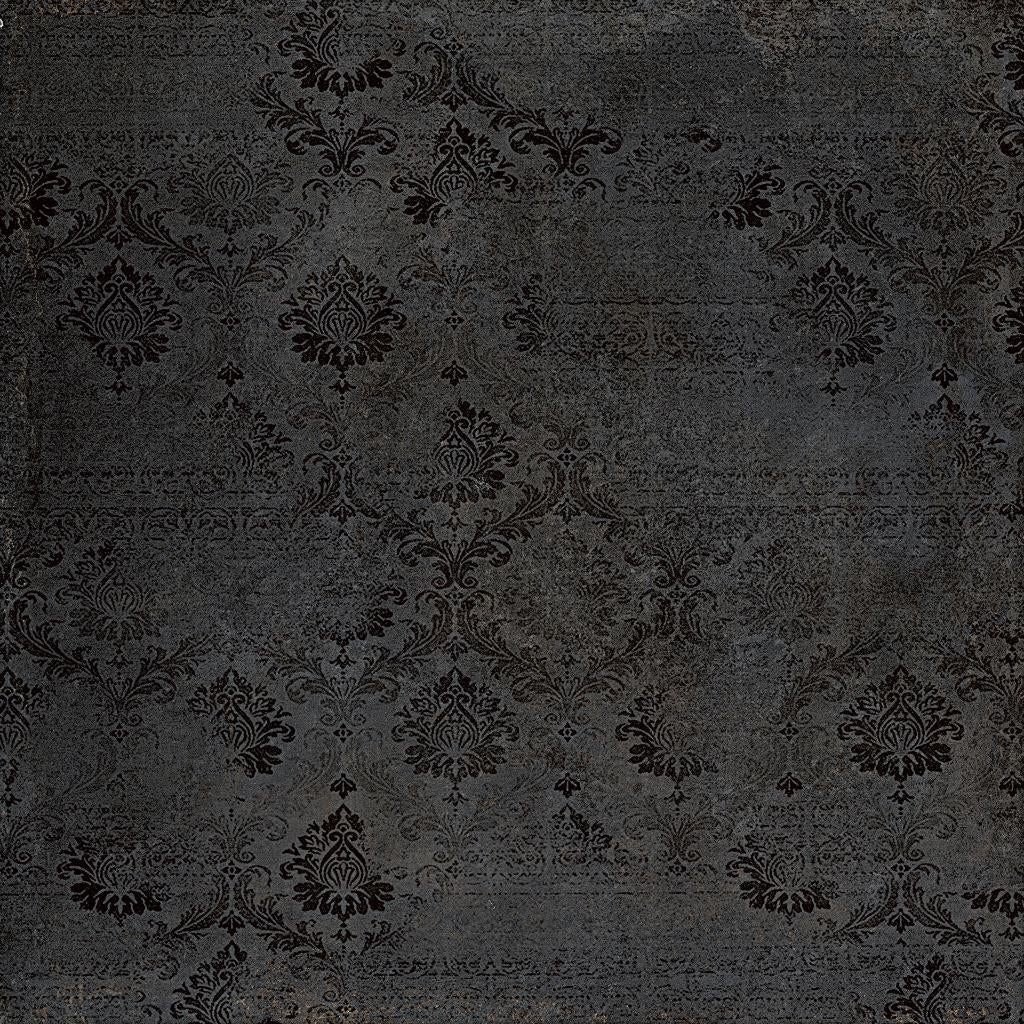 zwarte 100x100 tegel met decor, Doe-het-zelf en Verbouw, Tegels, Nieuw, Vloertegels, Keramiek, 60 cm of meer, 60 cm of meer, Minder dan 5 m²