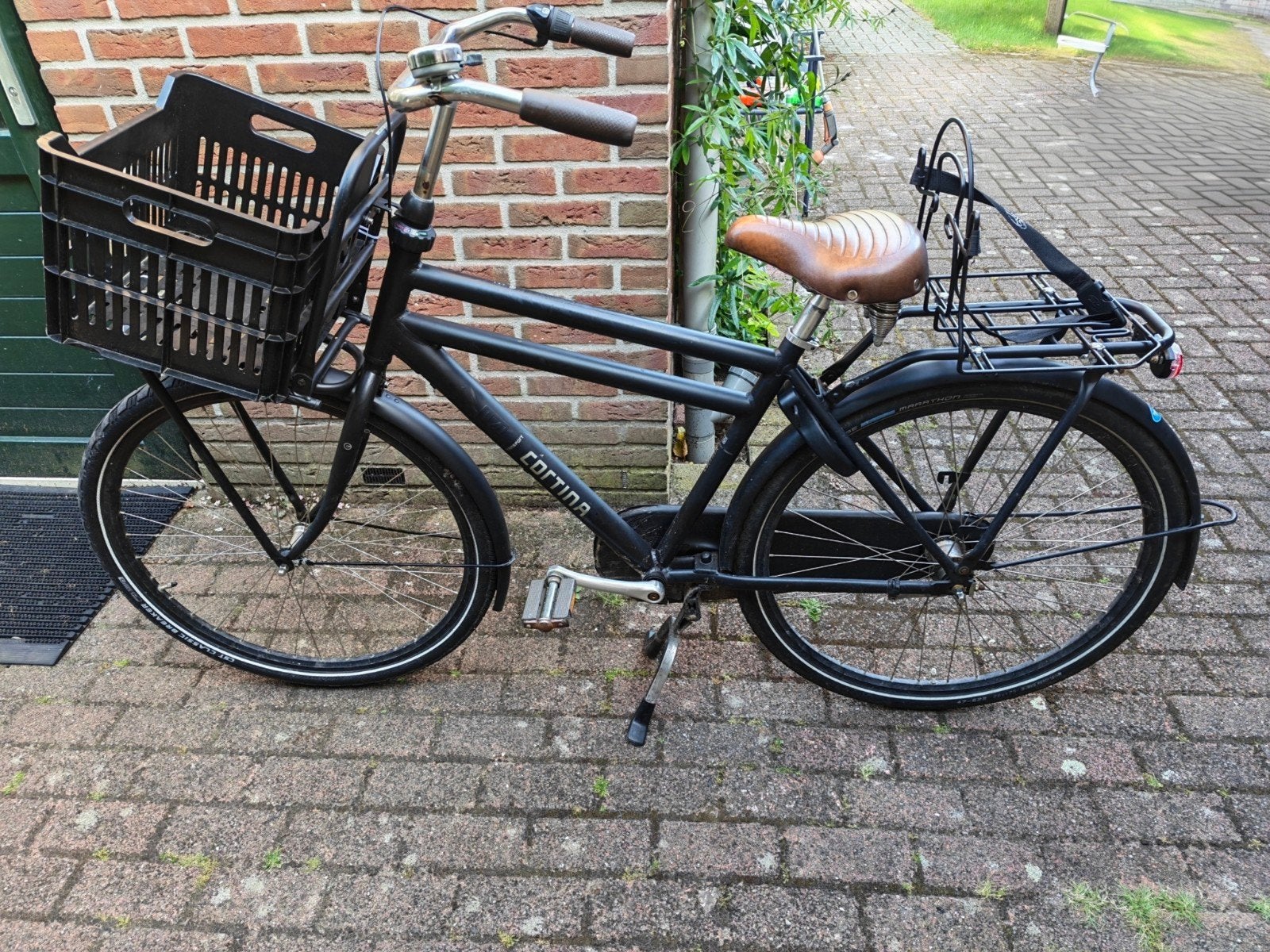 Cortina U4 28 inch transportfiets met 3 versnellingen, Fietsen en Brommers, Fietsen | Dames | Damesfietsen, Overige merken, Terugtraprem