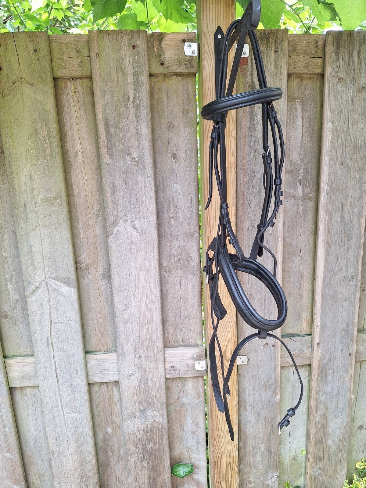 Zwart hoofdstel met brede neusriem - full, Dieren en Toebehoren, Ophalen of Verzenden