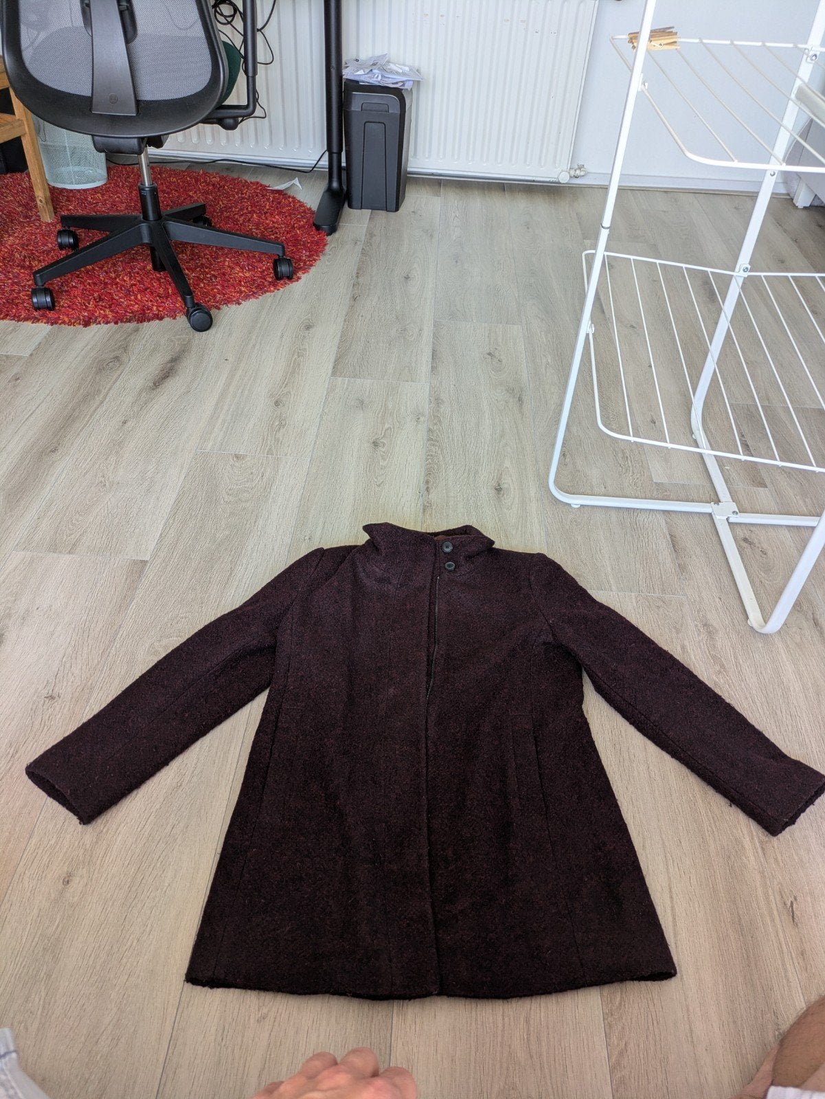 Esprit wollen jas maat M, Kleding | Dames, Jassen | Winter, Maat 38/40 (M), Paars, Ophalen of Verzenden, Zo goed als nieuw