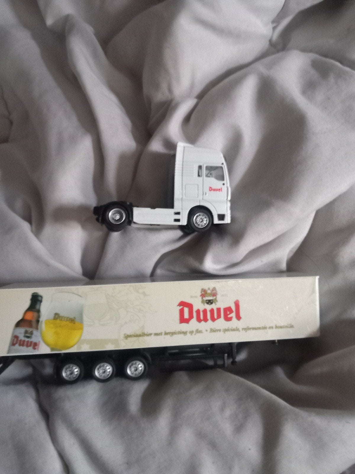 Man Tgx oplegger Duvel opdruk, Ophalen of Verzenden, Zo goed als nieuw, Bus of Vrachtwagen