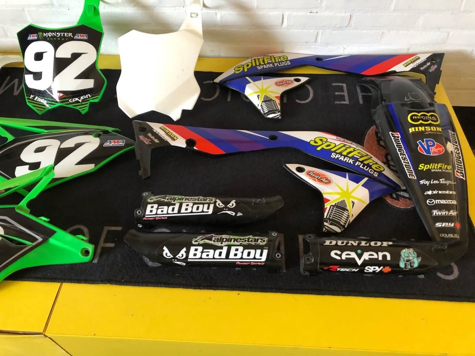 Kawasaki KXF450 2018  14 plastic delen nieuw en gebruikt, Ophalen