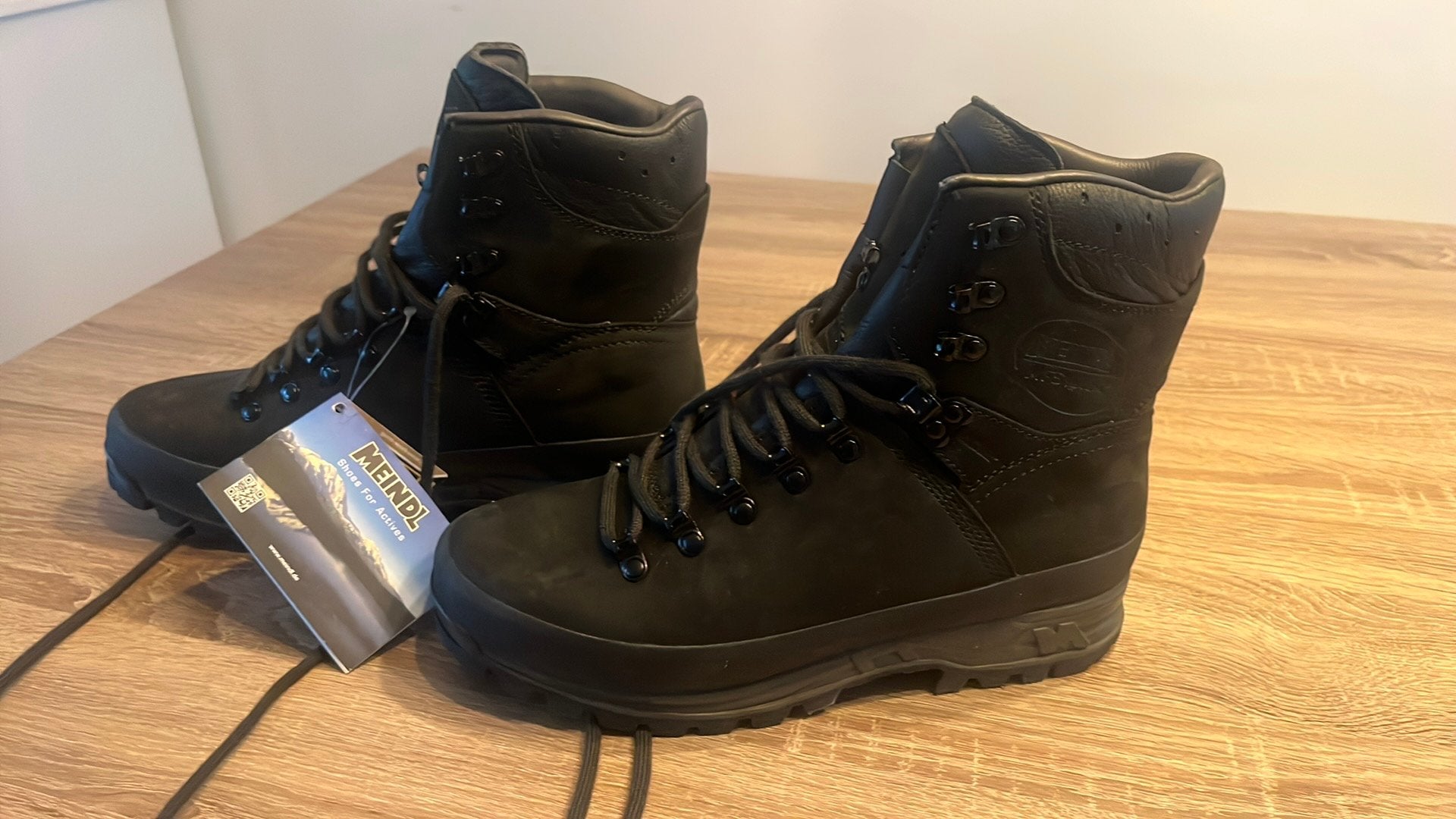 Meindl Gortex wandel/berg schoenen, Ophalen, Zwart, Nieuw, Wandelschoenen of Bergschoenen