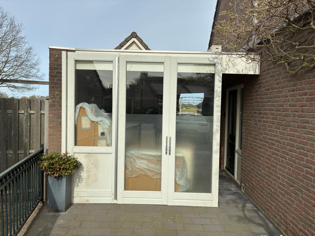 Klasse A Meranti Schuifdeuren met Thermopane Glas, Ophalen, Gebruikt, 80 tot 100 cm, 215 cm of meer