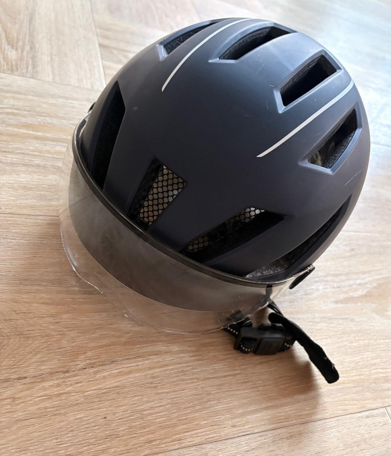 ABUS Pedelec 2.0 fietshelm (met vizier), Ophalen of Verzenden, Zo goed als nieuw, Heer of Dame
