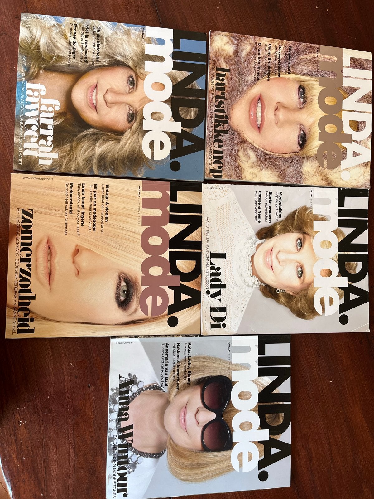 LINDA.mode tijdschriften - Set van 5, Boeken, Ophalen of Verzenden, Gelezen, Glossy