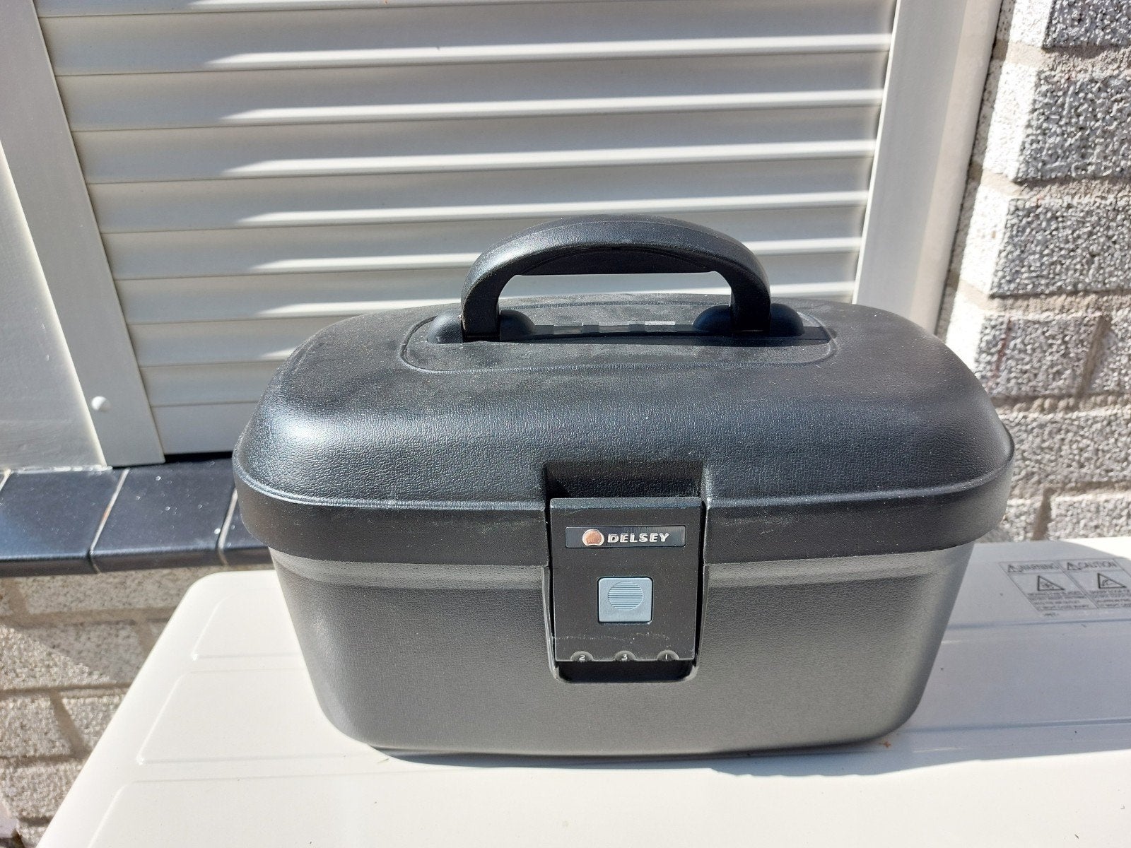 beautycase van het merk Delsey 1x gebruikt, Zwart, Ophalen of Verzenden, Zo goed als nieuw, Met slot