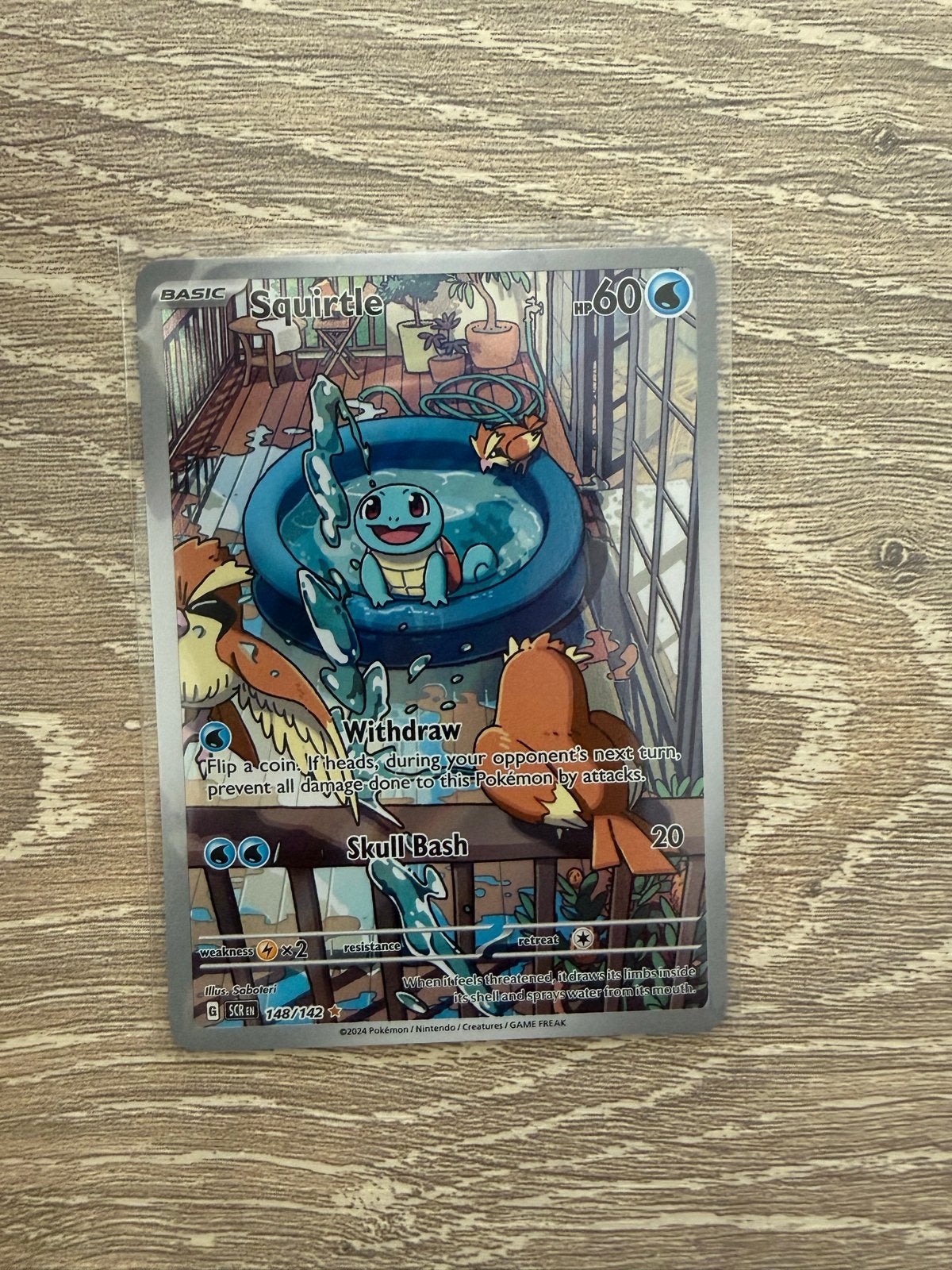 Squirtle 148/142 Pokemon kaart - Zo goed als nieuw, Ophalen of Verzenden, Zo goed als nieuw, Losse kaart