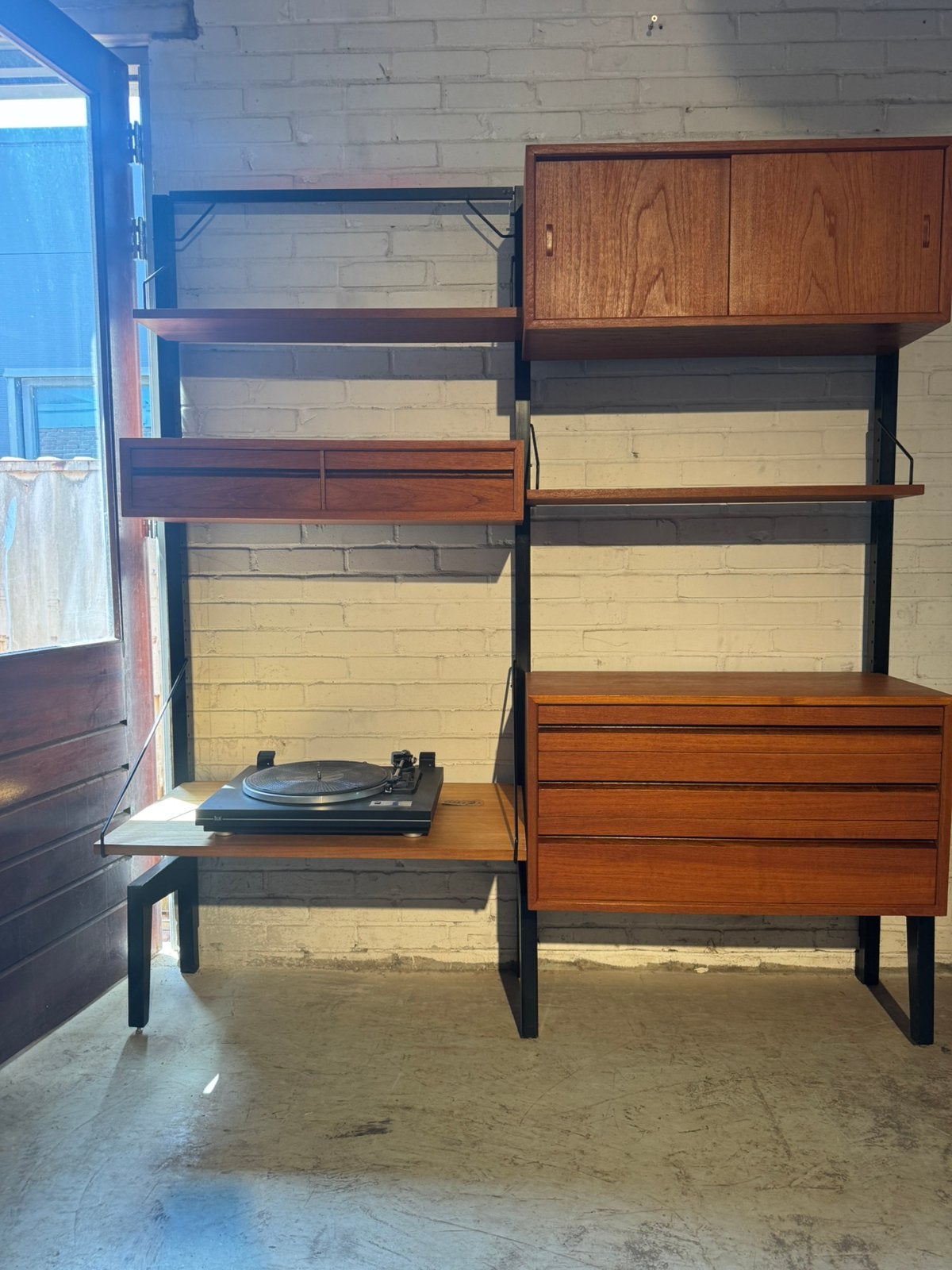 Poul Cadovius by Royal System vintage modulair wandsysteem, Gebruikt, Teakhout, 150 tot 200 cm, Ophalen of Verzenden