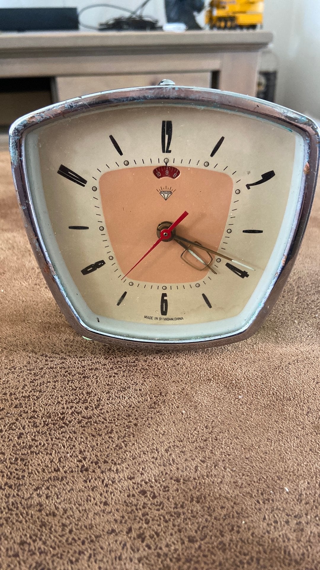 Vintage wekker diamond shangai, Witgoed en Apparatuur, Wekkers, Zo goed als nieuw, Ophalen of Verzenden