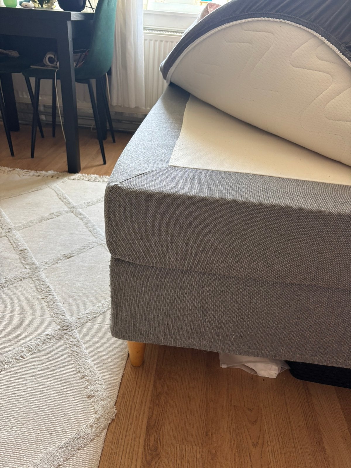 Boxspring, Huis en Inrichting, Slaapkamer | Boxsprings, Ophalen, Gebruikt, 140 cm, Twijfelaar