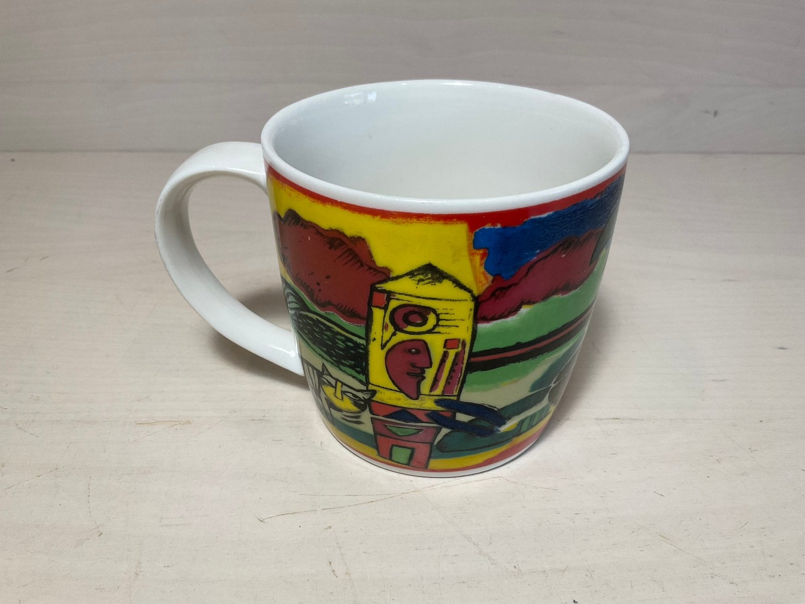 Corneille L’ été Italien mok jaar 2001 Koffiemokken, Ophalen of Verzenden, Zo goed als nieuw, Overige stijlen, Kop(pen) en/of Schotel(s)