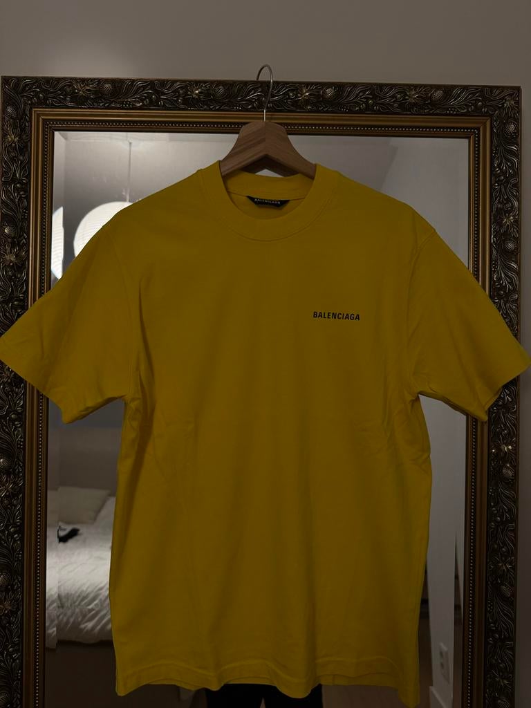 Balenciaga T-shirt Maat S Geel, Kleding | Heren, T-shirts, Ophalen of Verzenden, Zo goed als nieuw, Maat 46 (S) of kleiner, Geel