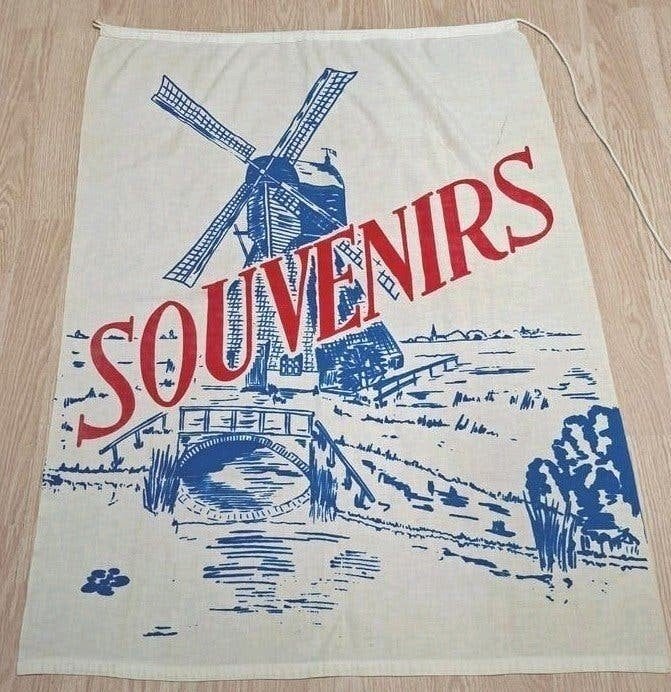 Vintage promotie vlag Souvenirwinkel, Ophalen of Verzenden, Gebruikt