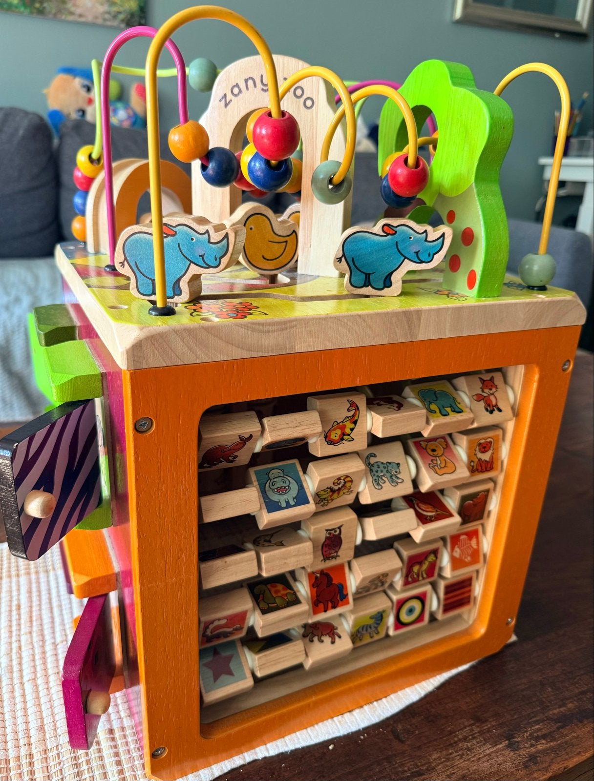 Zany Zoo Houten Activiteiten Kubus - B. toys, Kinderen en Baby's, Ophalen of Verzenden, Zo goed als nieuw, Overige typen
