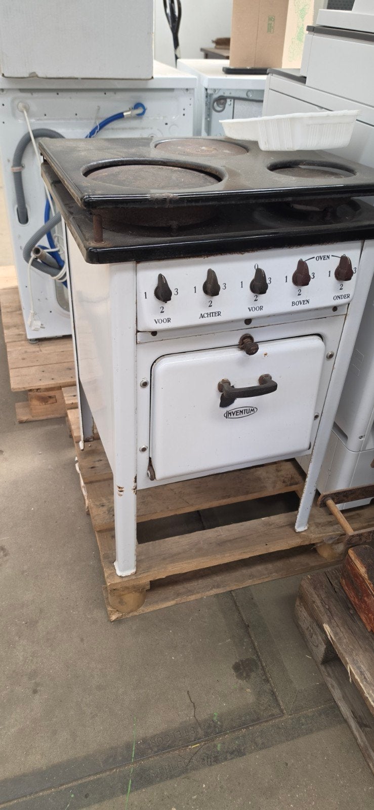 Inventum gasfornuis met oven - Gebruikt, Ophalen, Gebruikt, Hete lucht, 60 cm of meer
