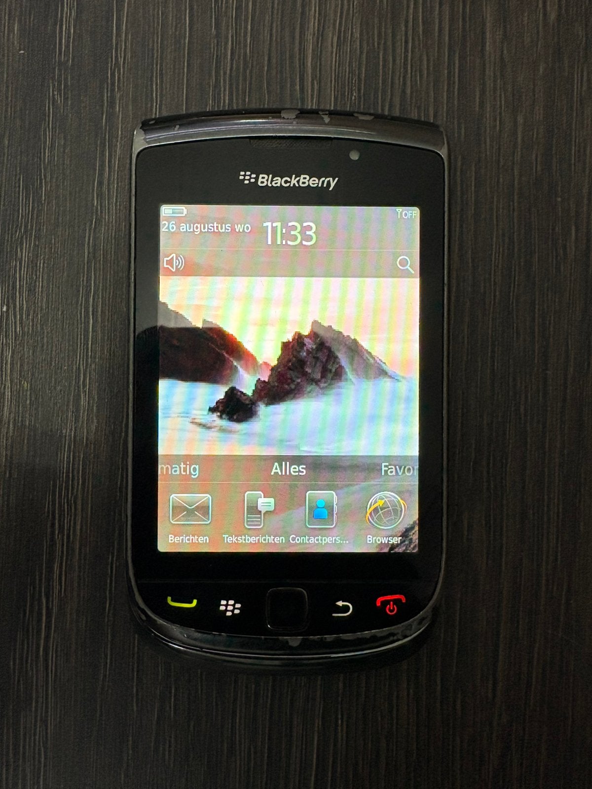 BlackBerry Torch 9800, Gebruikt, Verzenden, Zwart, Touchscreen