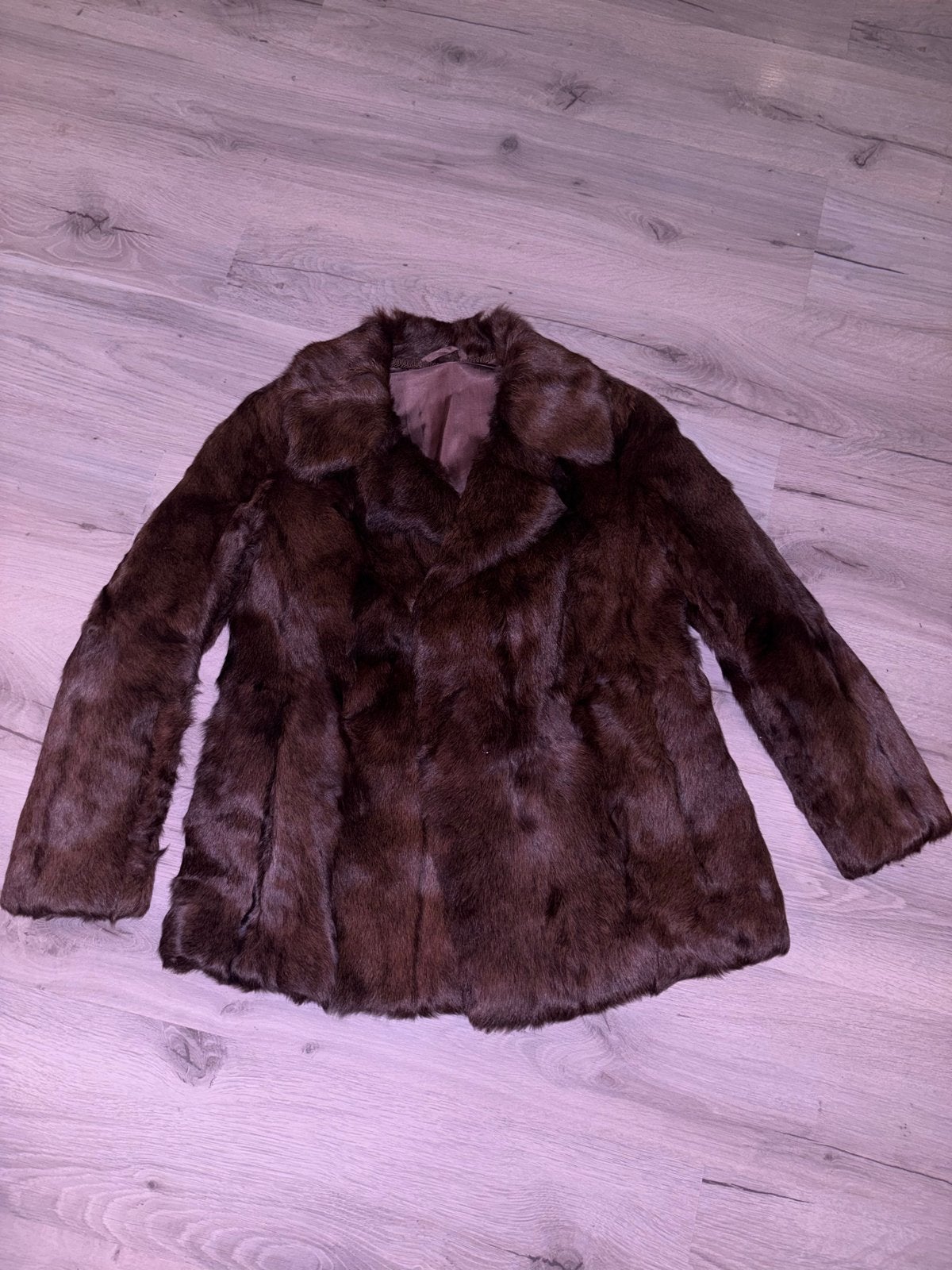 Vintage Bruine Bontjas - Maat S/M, Kleding | Dames, Ophalen of Verzenden, Gedragen, Maat 36 (S), Bruin