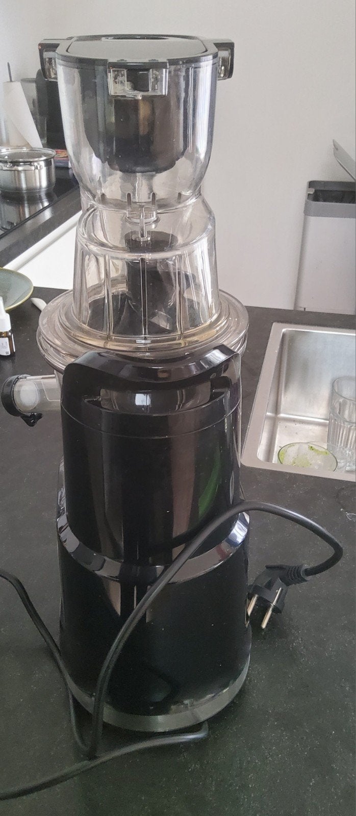 Princess Slowjuicer Compleet - Zwart, Witgoed en Apparatuur, Keukenmixers, Gebruikt, 1 tot 2 liter, Ophalen of Verzenden, Vaatwasserbestendig