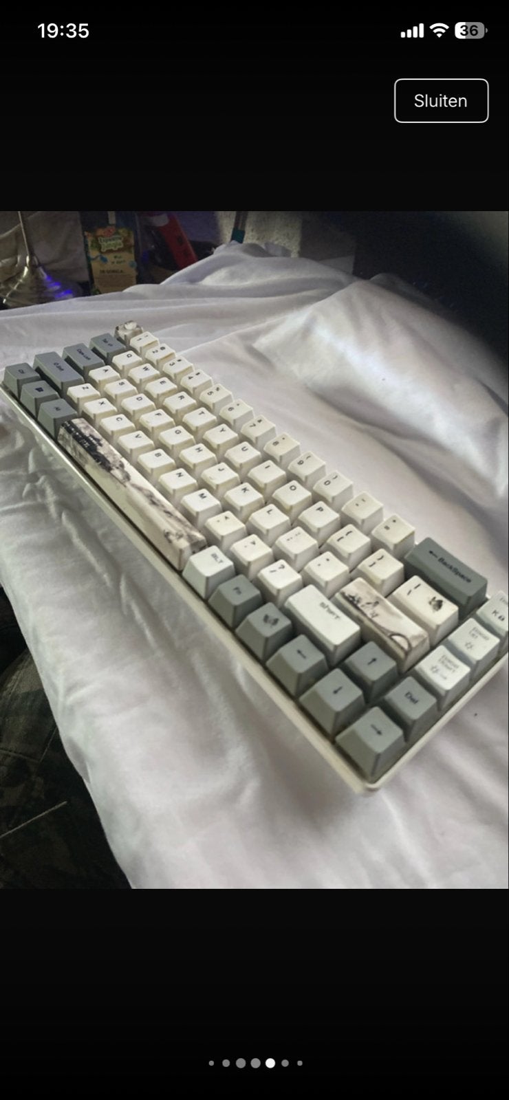 Magic-Refiner MK14 RGB kegboard met customized keycaps, Ophalen of Verzenden, Qwerty, Gebruikt, Bedraad