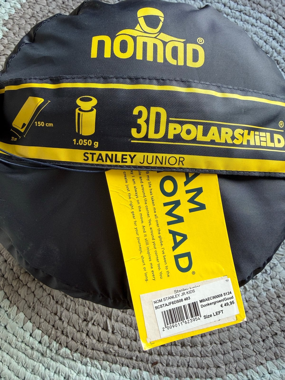 Nieuwe Nomad Stanley Junior slaapzak - Groen/Geel, Ophalen, Nieuw