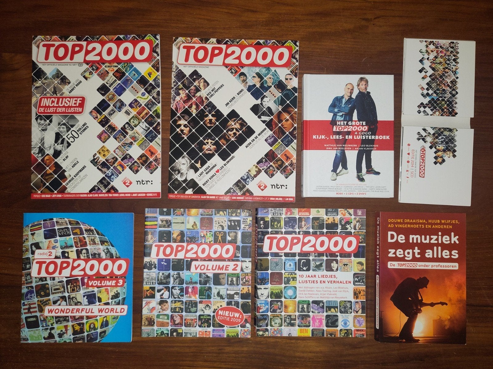 Top 2000 Boeken CD's DVD's MEGAPAKKET, Verzamelen, Muziek, Artiesten en Beroemdheden, Ophalen of Verzenden, Boek, Tijdschrift of Artikel