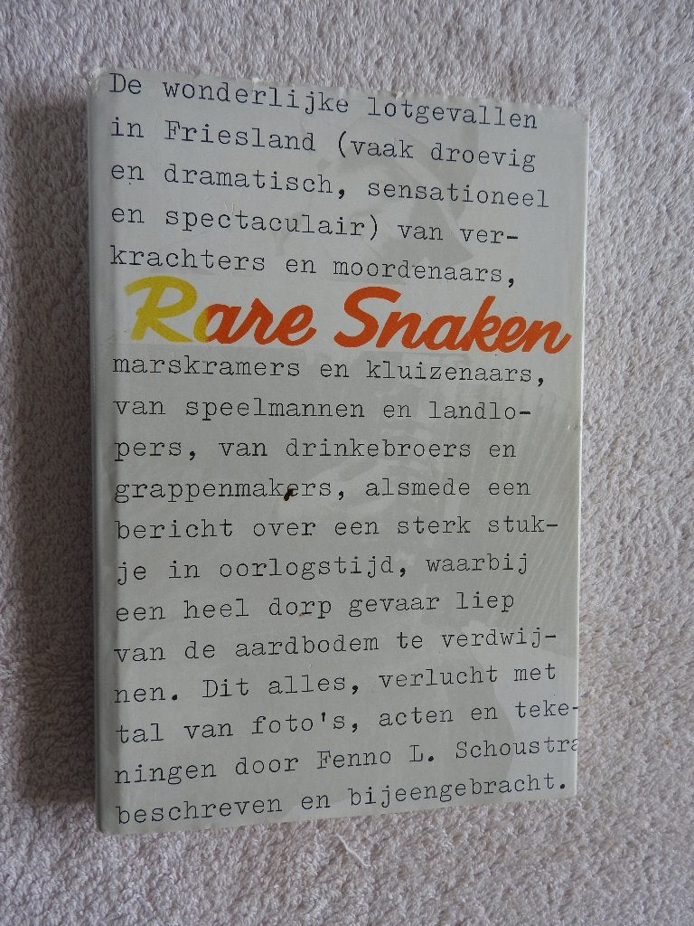 Rare Snaken - Eije Wijkstra - Bartle Bult - Harlinger domine, Boeken, Ophalen of Verzenden, Zo goed als nieuw