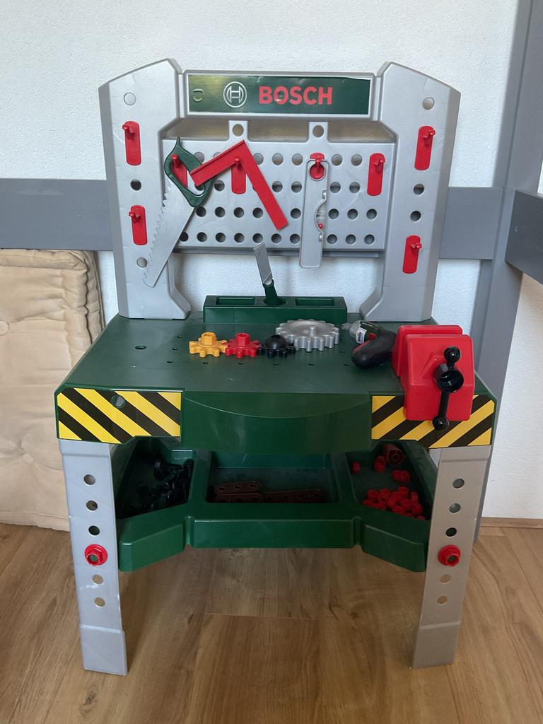 Bosch Werkbank Kinder Speelgoed met Accessoires, Ophalen, Gebruikt, Jongen of Meisje