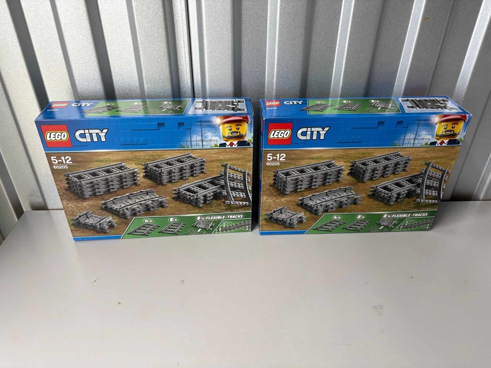 2x LEGO City Trein Rails Set 60205 - Nieuw en Ongeopend, City, Lego, Nieuw, Ophalen of Verzenden