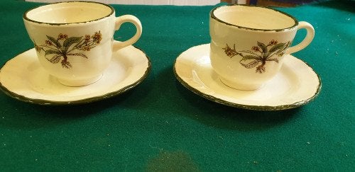 kop en schotel vintage, Huis en Inrichting, Keuken | Servies, Ophalen of Verzenden, 'T Olde Gre-j, Info@toldegrej.nl, Endepoelstraat 20f Didam