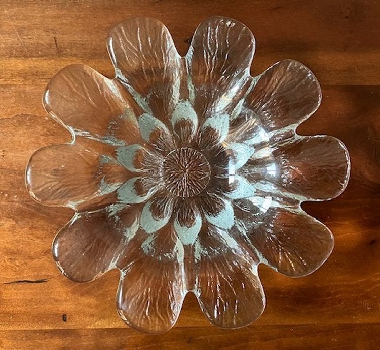 Holmegaard bloemvormige schaal - Deens design, Antiek en Kunst, Ophalen of Verzenden
