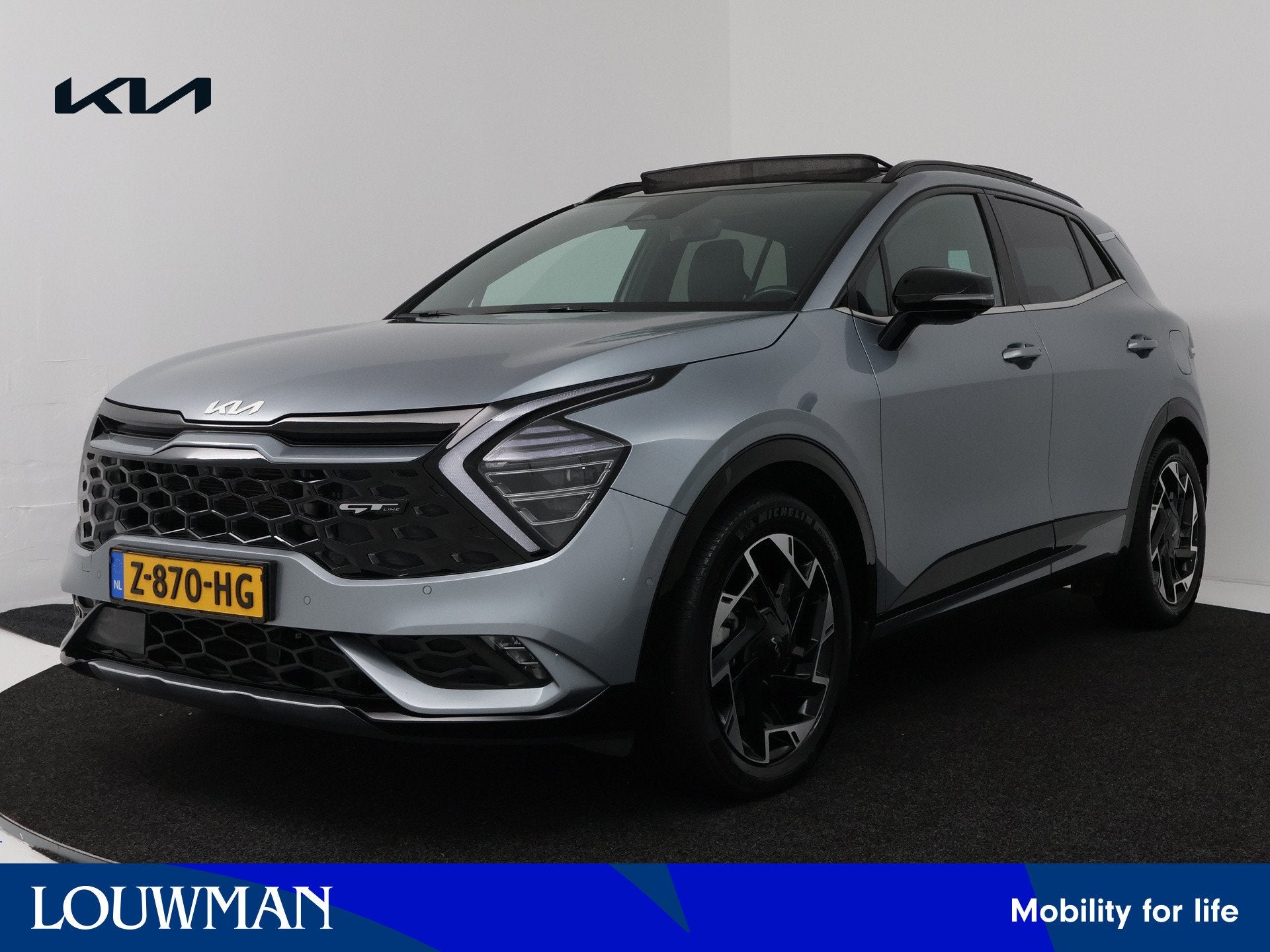 Kia Sportage 1.6 T-GDi Plug-in Hybrid AWD GT-PlusLine | Pano, Auto's, Automaat, Zwart, 4 cilinders, Bedrijf