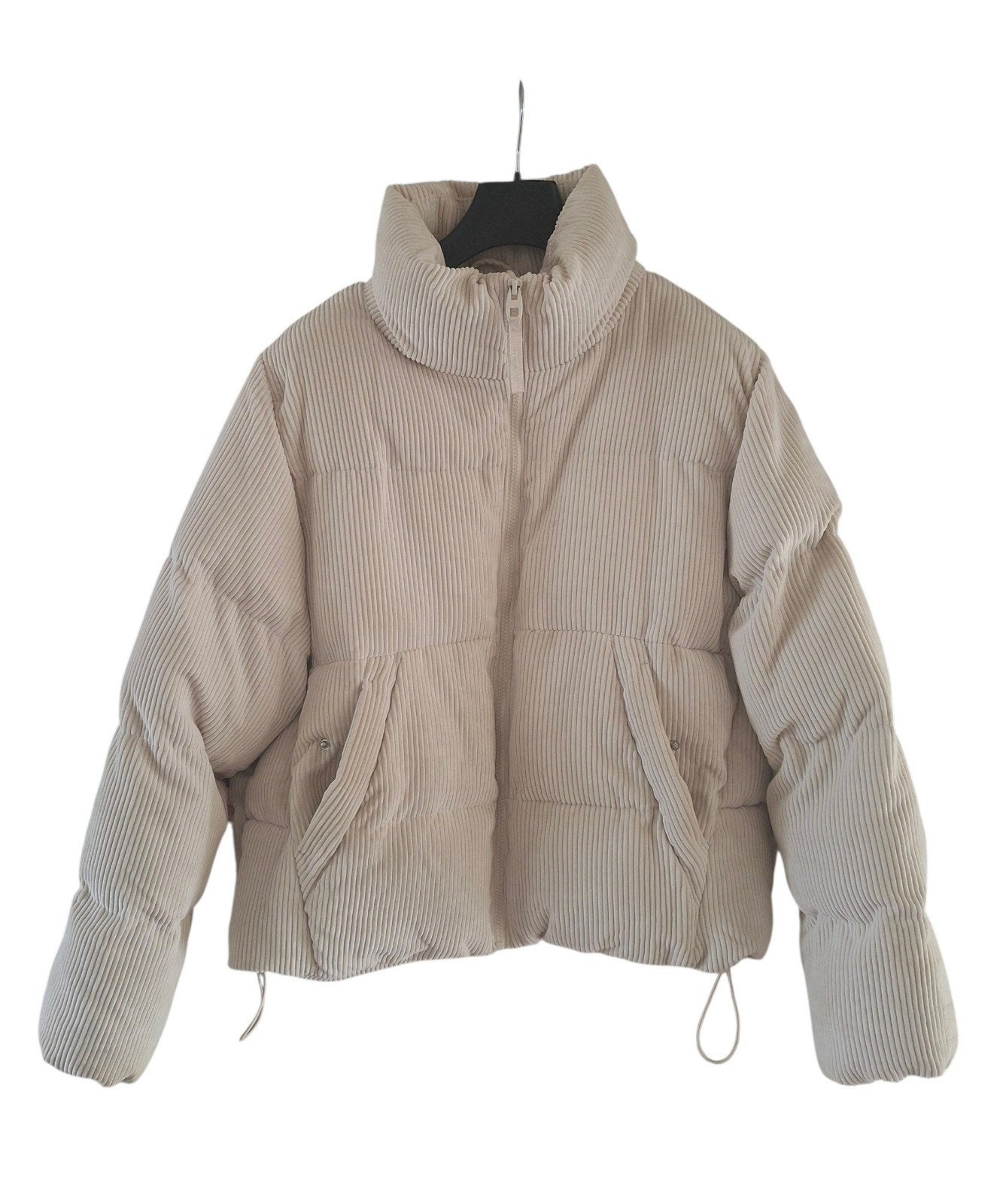 Ribcord winterjas jack ecru off white maat L, Maat 38/40 (M), Overige kleuren, Ophalen of Verzenden, Zo goed als nieuw