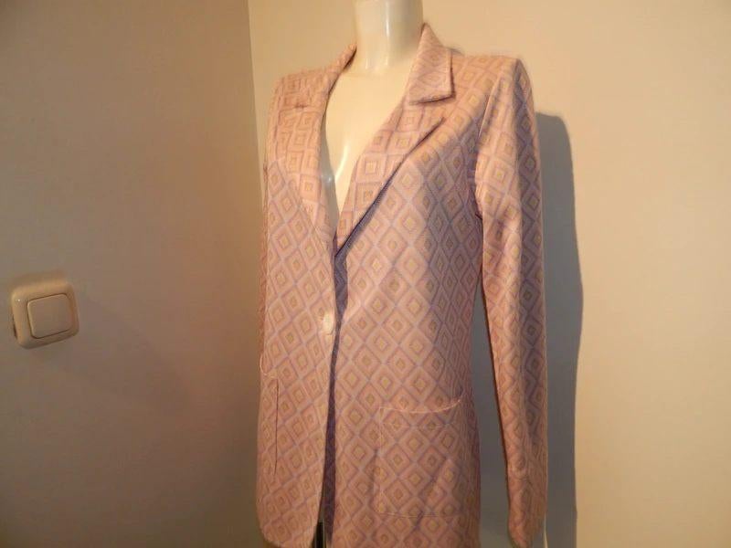 Studio Anneloes mooie blazer pastel tinten trendy motief S, Studio Anneloes, Verzenden, Zo goed als nieuw, Jasje