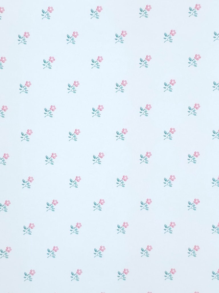 5611 vinyl bloemenbehang roze Laura Ashley stijl swiet, Huis en Inrichting, Stoffering | Behang, Ophalen of Verzenden, Roze