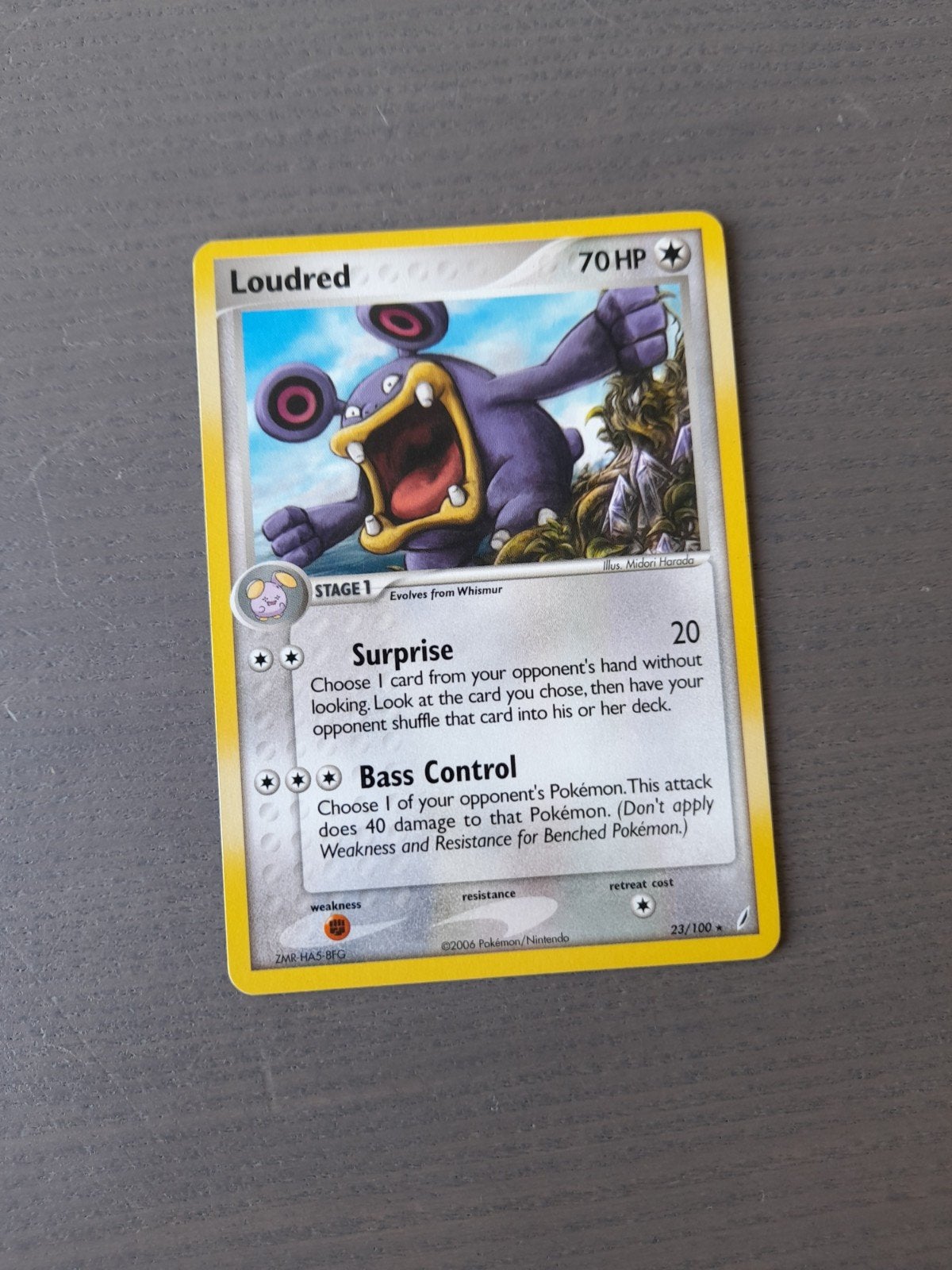 Crystal guardians 23/100 loudred, Ophalen of Verzenden, Gebruikt, Losse kaart